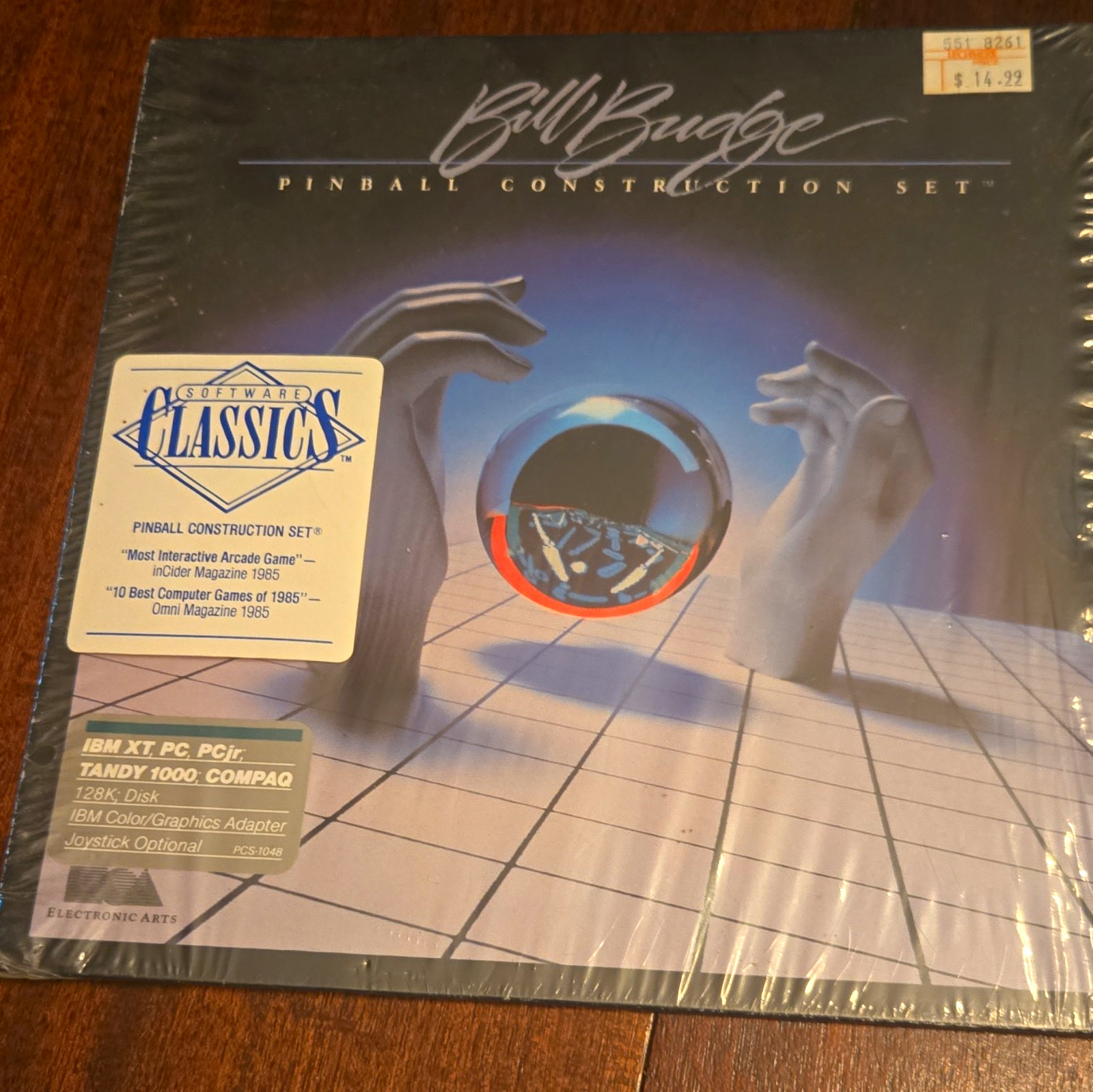 Electronic Arts Bill Budge Pinball Construction Set 5.25" Floppy IBM PC