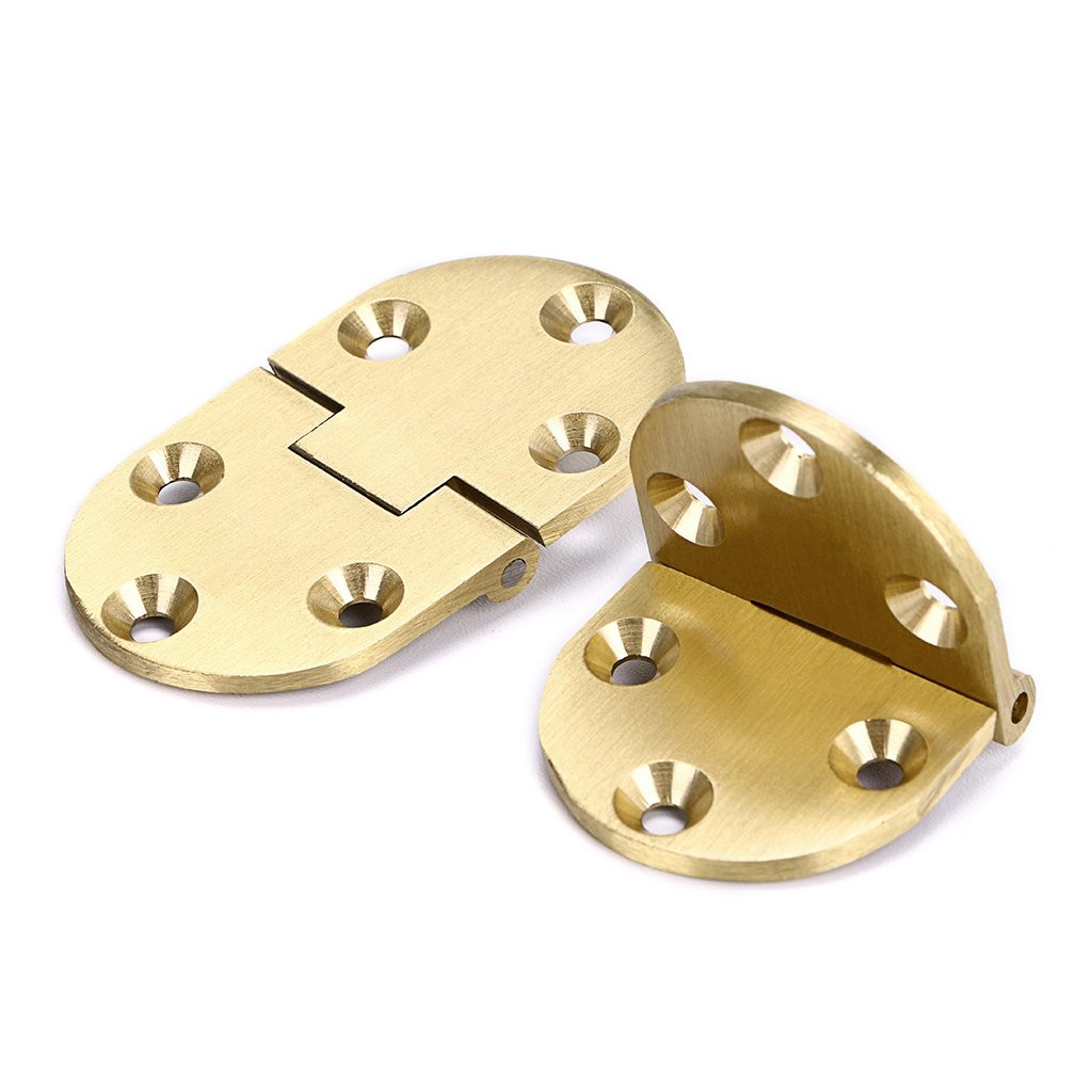 2 Pcs Solid Brass Hinges, Drop Front Desk Drawer Butt Hinge for Table Sewing ...