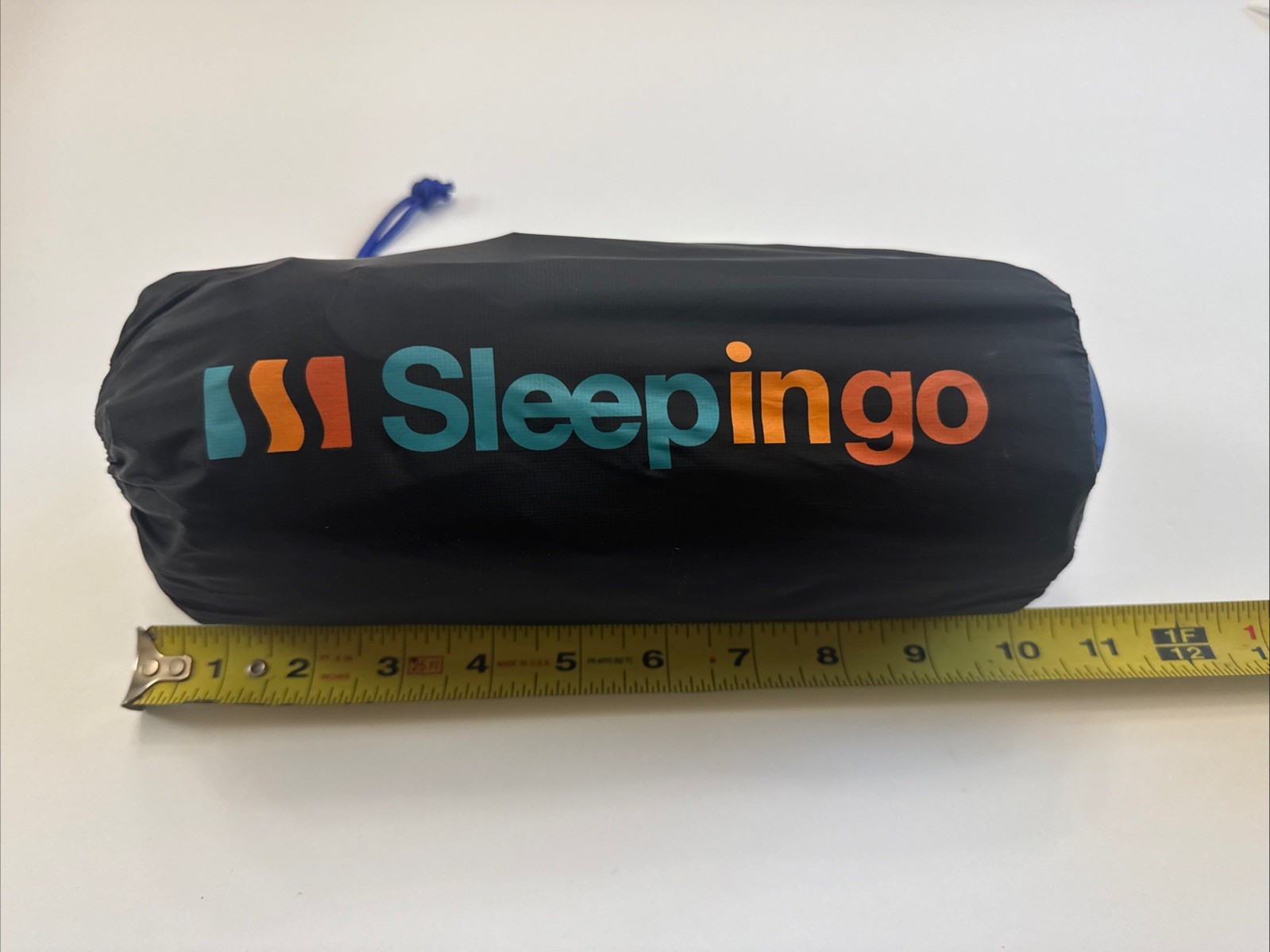 Sleepingo Ultralight Inflatable Sleeping Pad Blue Roll Up with Storage Bag