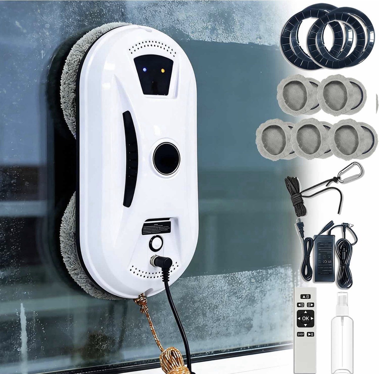 Automatic Window Cleaning Robot Smart Glass Cleaner with Remote Control
