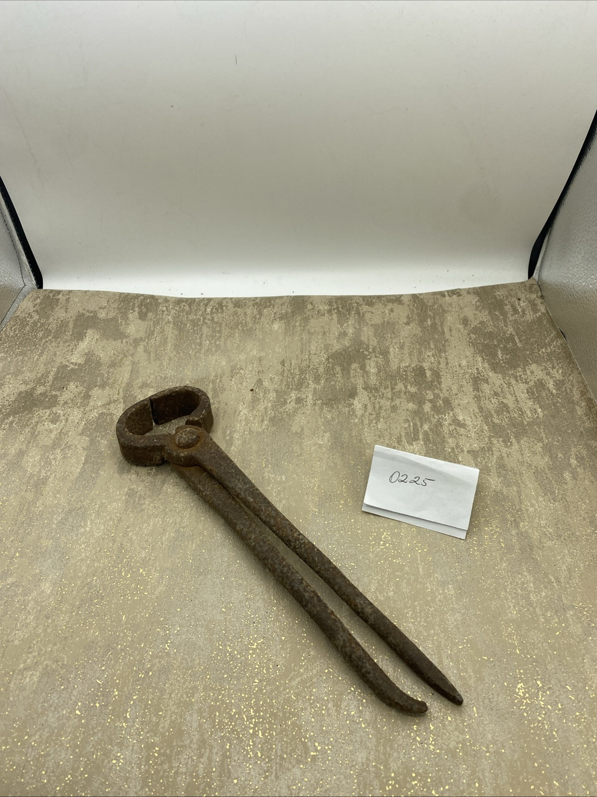 Antique Blacksmith/Farrier Nippers End-Cutting Horseshoe Tool 12” Forged Iron