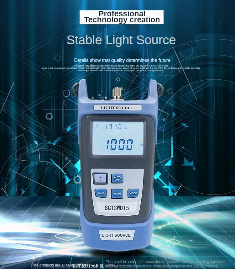 Fiber Optic Laser Red Light Source FTTH Fiber Tester Communication Tools Handhol