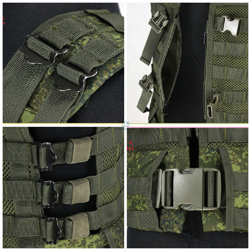 Russian A Set 6SH117 Combat Gear Army Replica Tactical Vest Molle with Bag In US