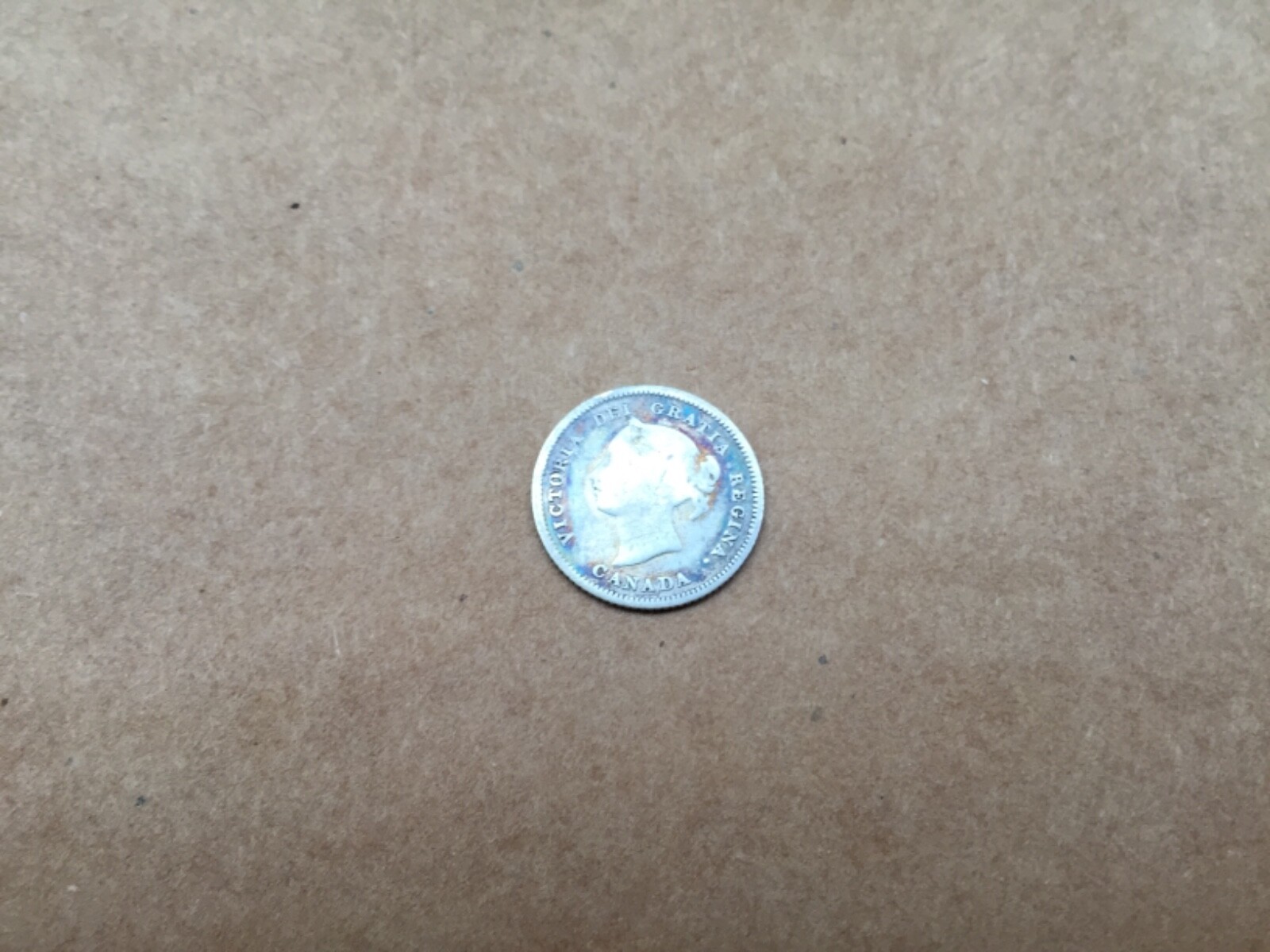 1881 canada 5 cent silver coin nickel