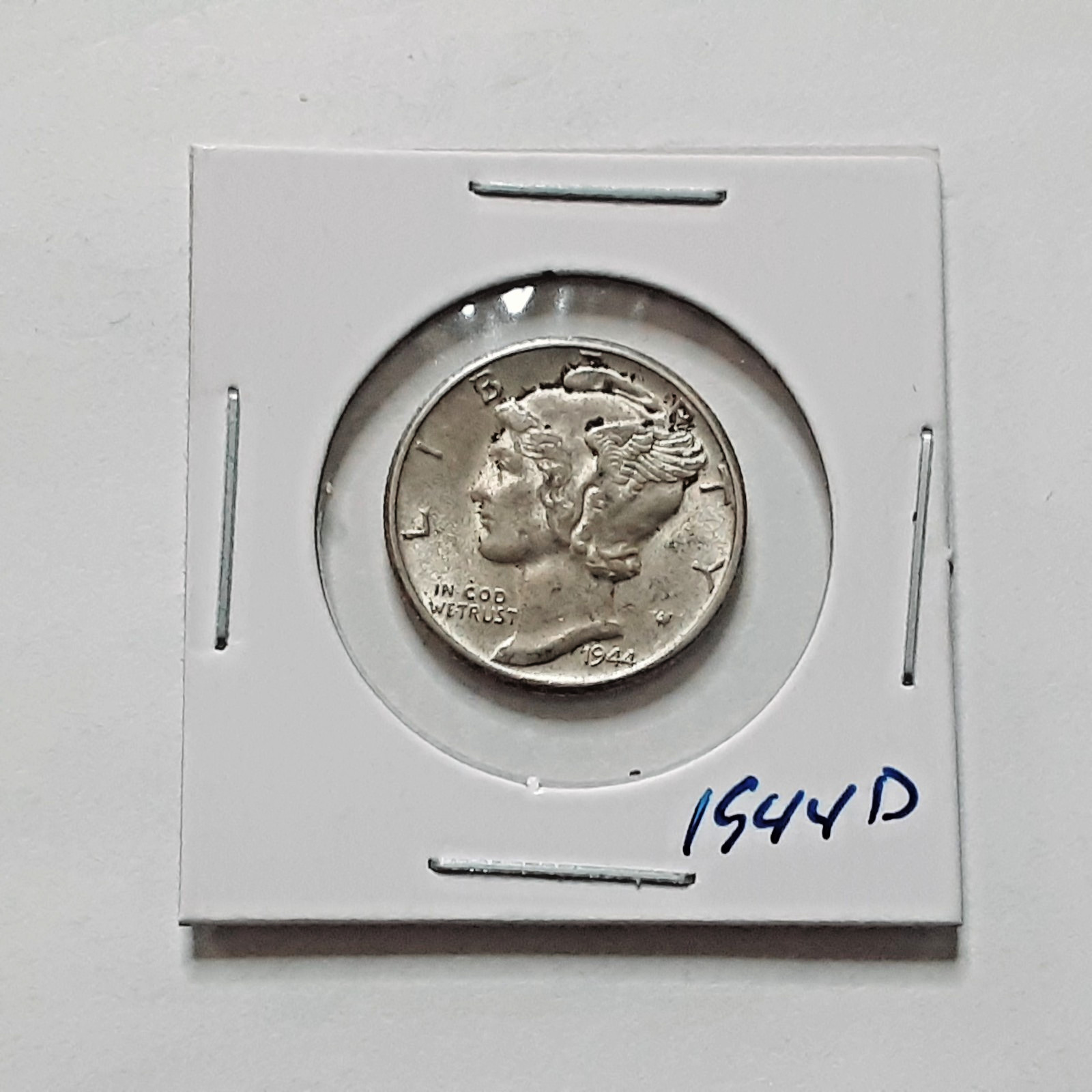 Better Condition BU?  1944 D Mercury Silver Dime Nice Coin!!! J572