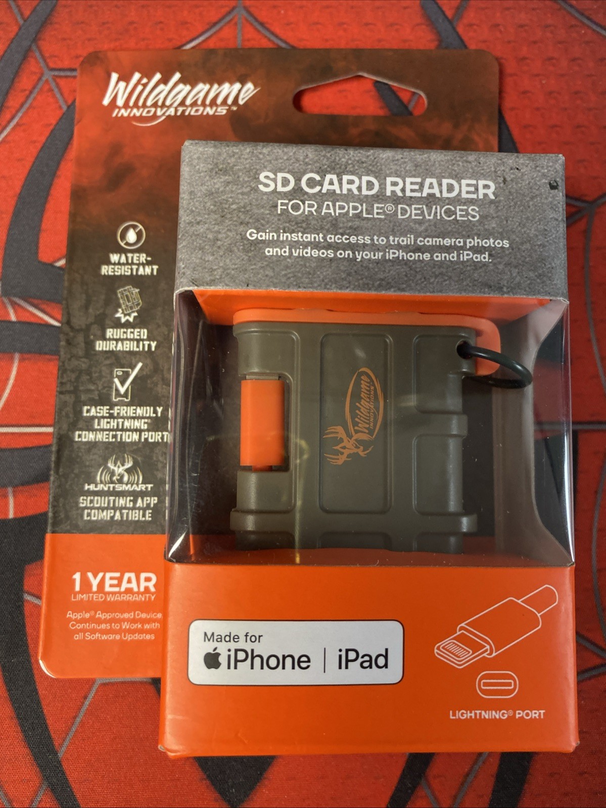 Wildgame Innovations SD Card Reader For Apple Lightning Port Devices