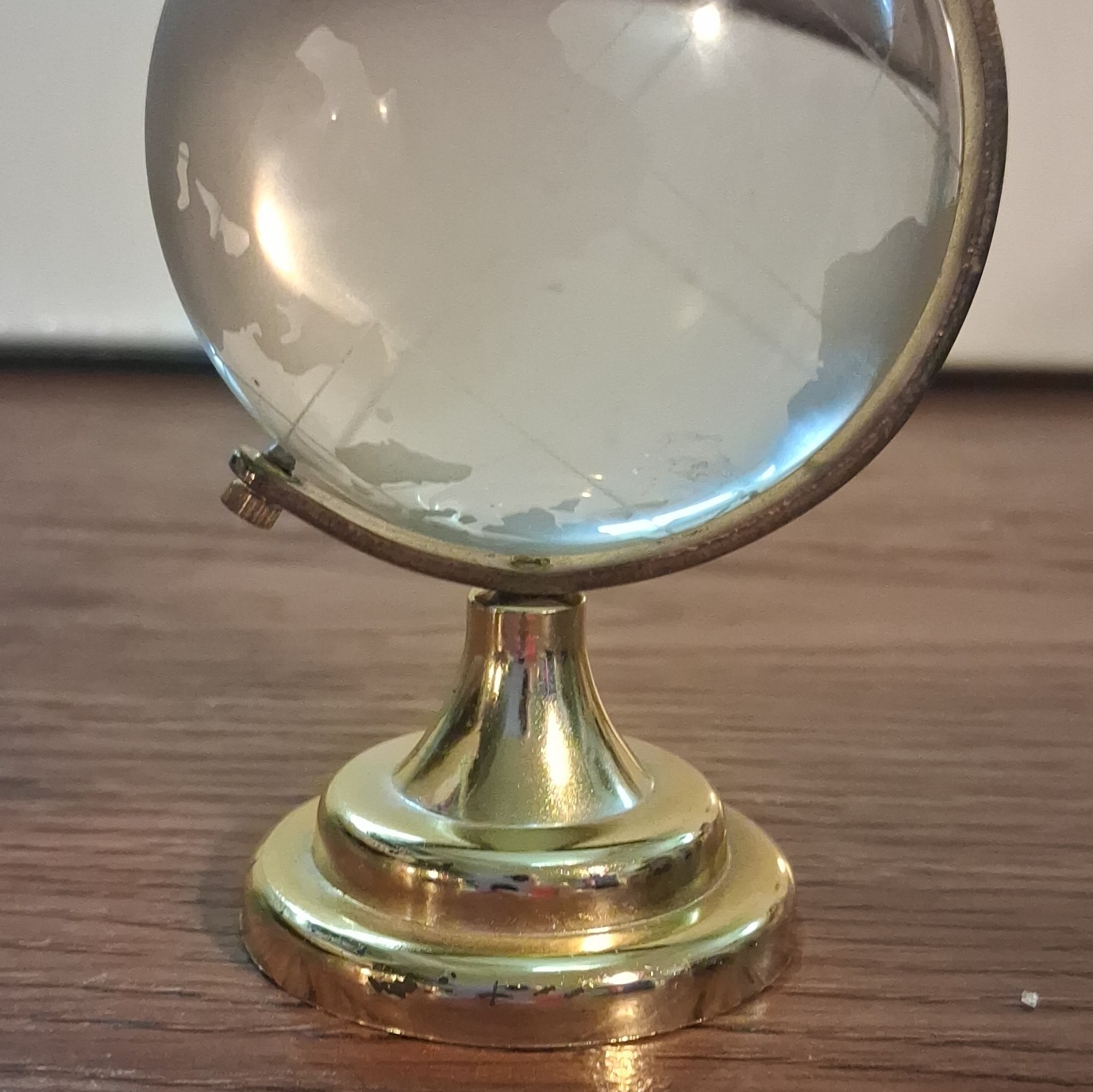 Clear Glass Tabletop Decorative Globe
