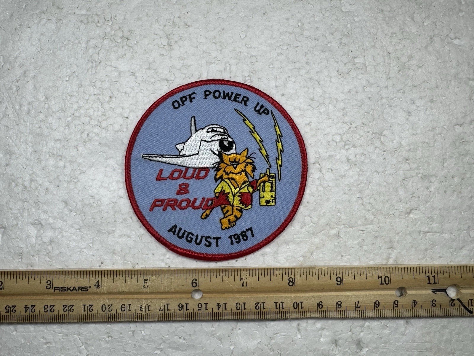 Vintage NASA Space Shuttle Patch- August 1987 OPF Power Up - Loud & Proud