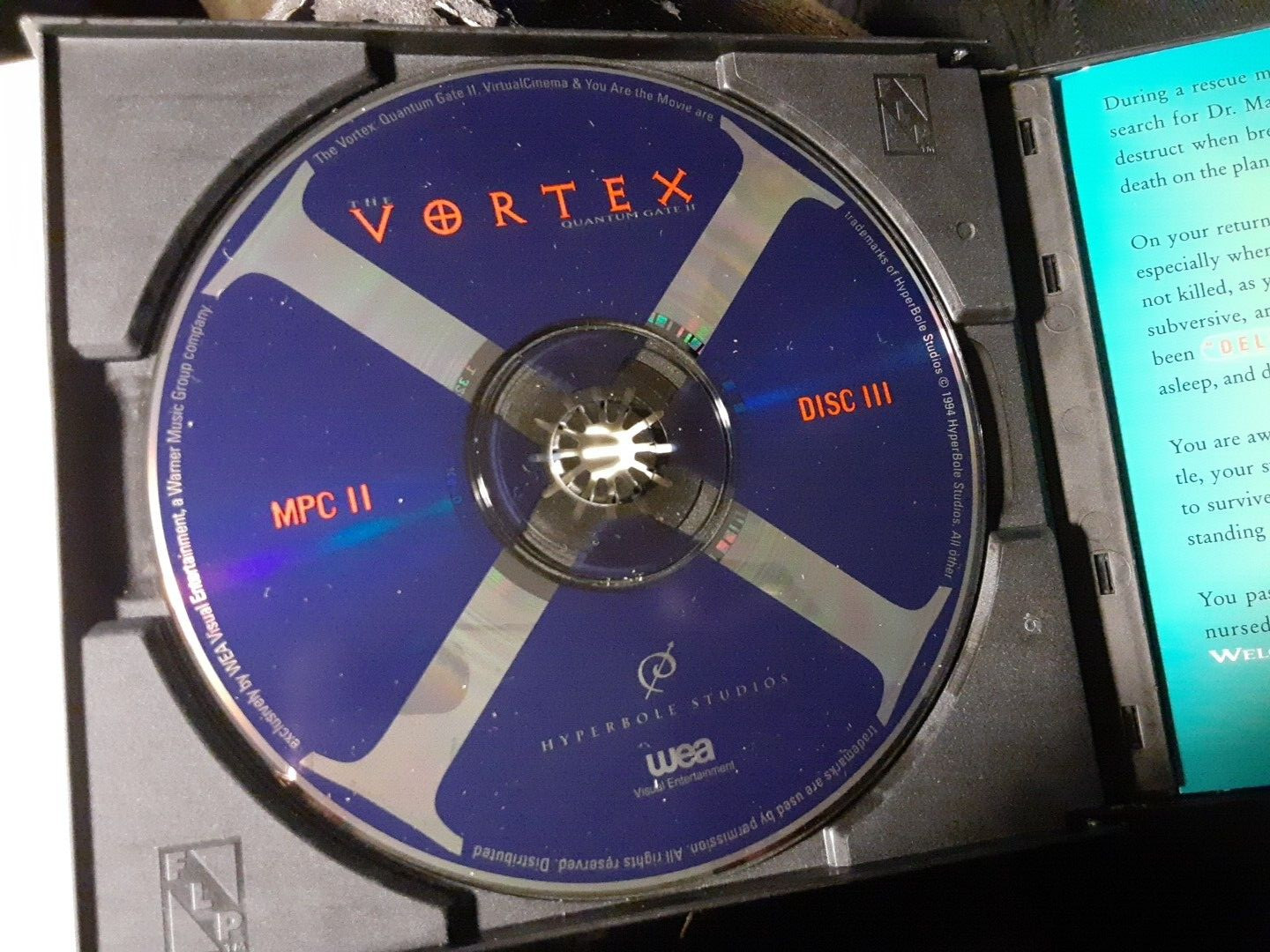 The Vortex: Quantum Gate II ~ CD-ROM