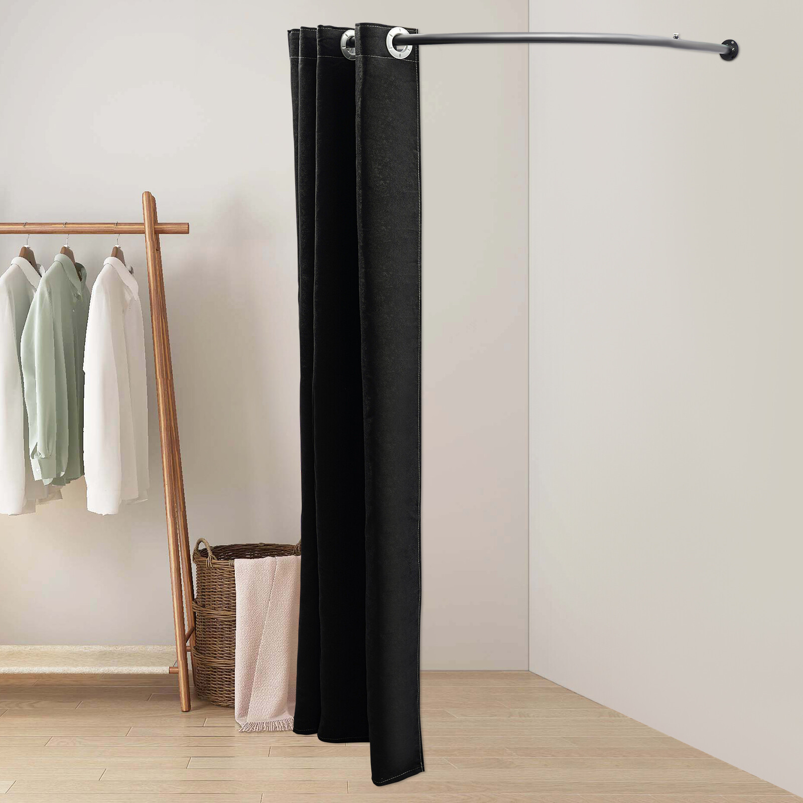 U-Shaped Fitting Room Clothing Store Curtain Privacy Protection Mall/Boutique