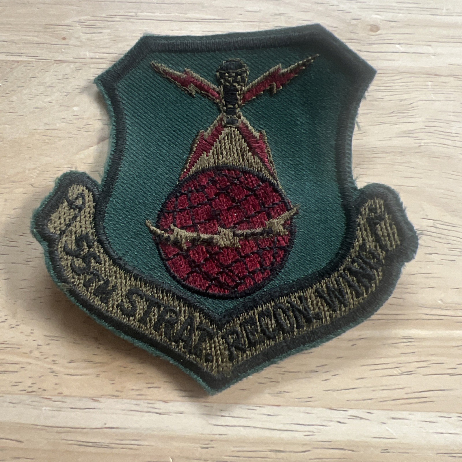 Vintage USAF 55th Strategic Reconnaissance Wing Subdued Patch - SAC Military Era