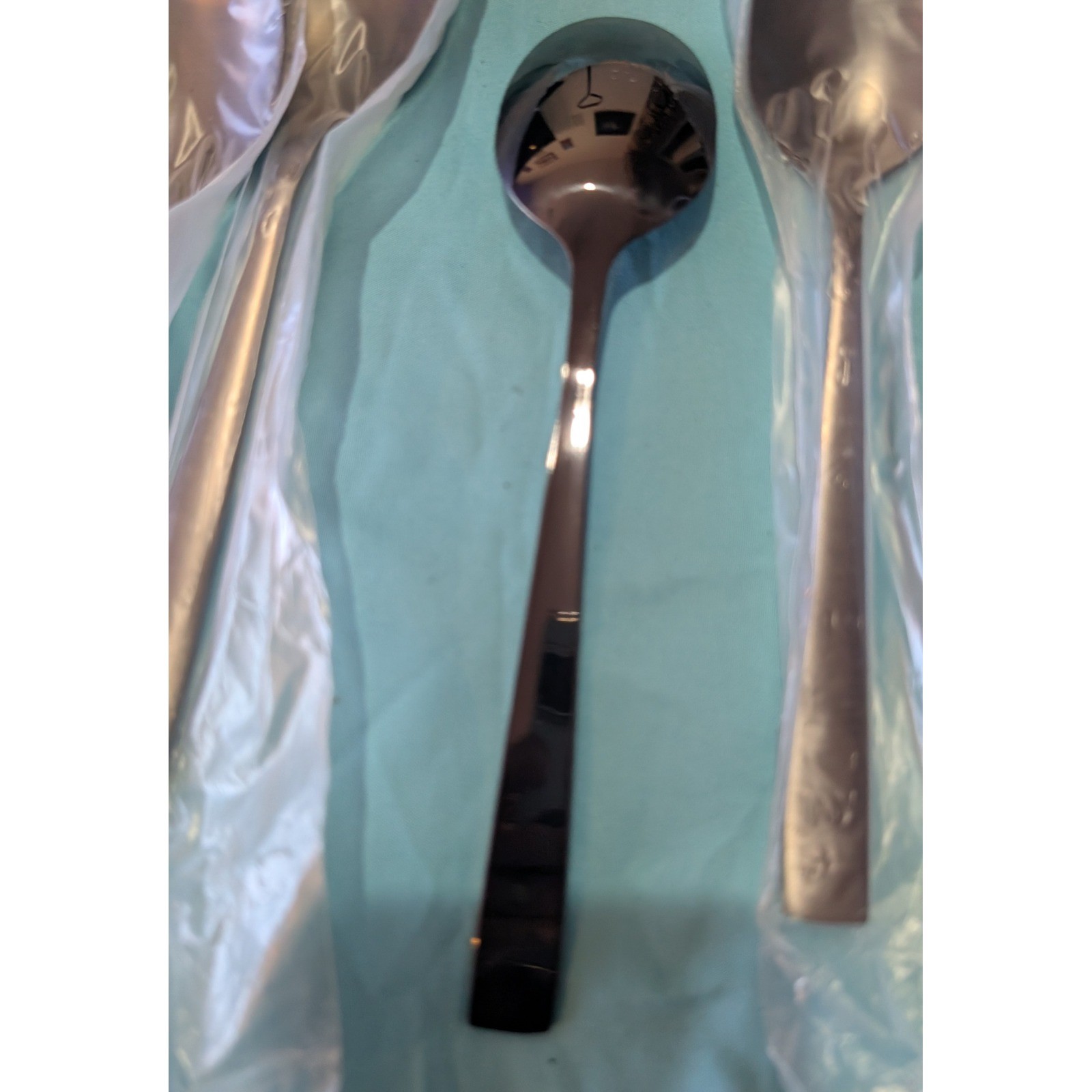 8 larger Black Spoons 7" x 1.5" New