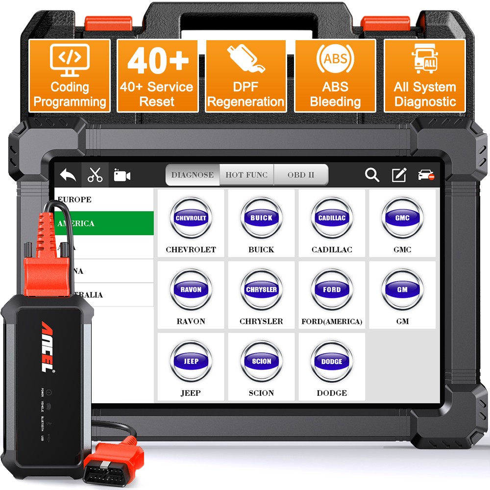 10"Construction Machinery Heavy Duty Truck Diagnostic Scanner For Kubota/Cummins