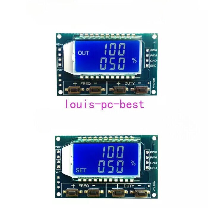 Adjustable PWM Pulse Frequency Duty Cycle Square Wave Signal Generator Module
