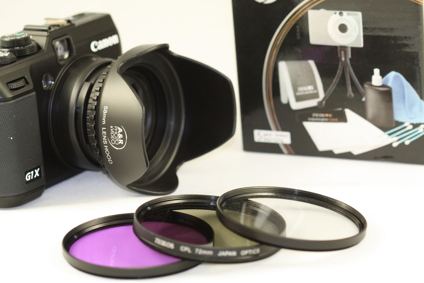 High Resolution Filter KIT For Panasonic DMC-FZ300 FZ300 + HOOD + Tripod LCD 3