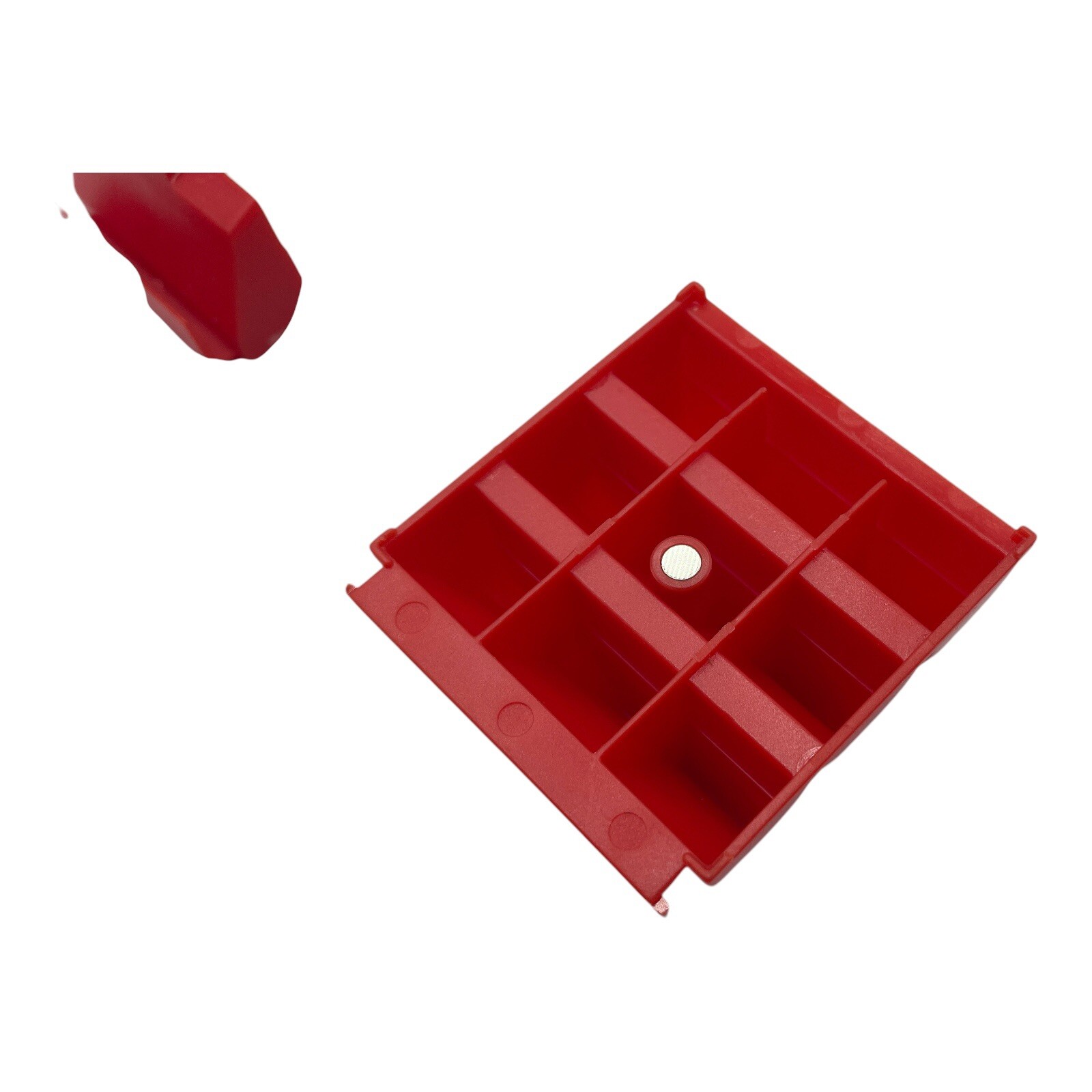 Plastic Wrench Organizer Set Tool Box Storage Magnetic Drawer Attachment Red