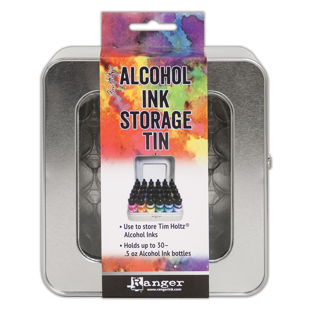 New Ranger TIM HOLTZ Alcohol Ink & Reinker STORAGE TIN (Holds up to 30 bottles)