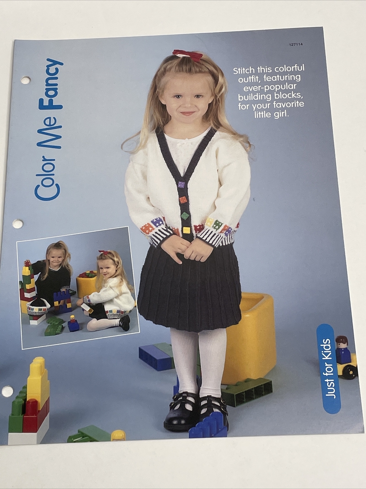 House of White Birches Color Me Fancy Children's Sweater Knitting Pattern