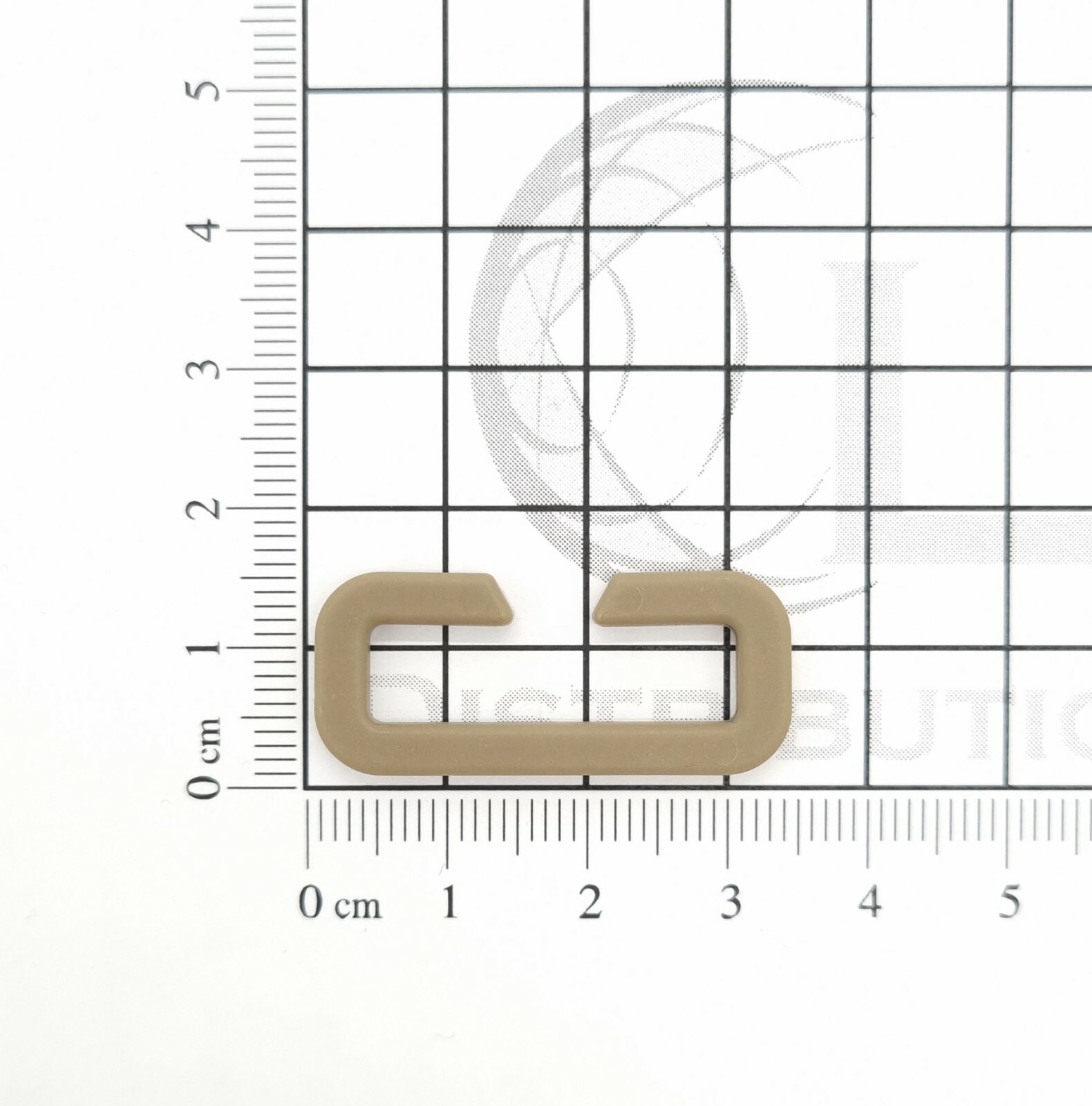 Pack of Ten - Duraflex Tan499 IR 25mm - 1" Split Loop (Square Ring) - Sewing