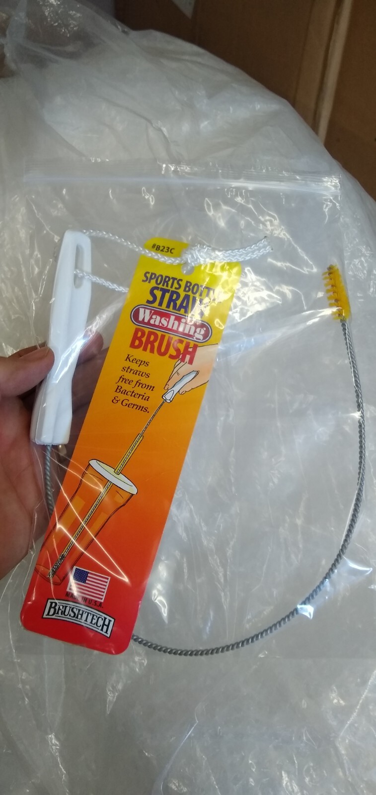 Sports Bottle Straw Washing Brush by Brushtech Inc ( 2 Pack )TF