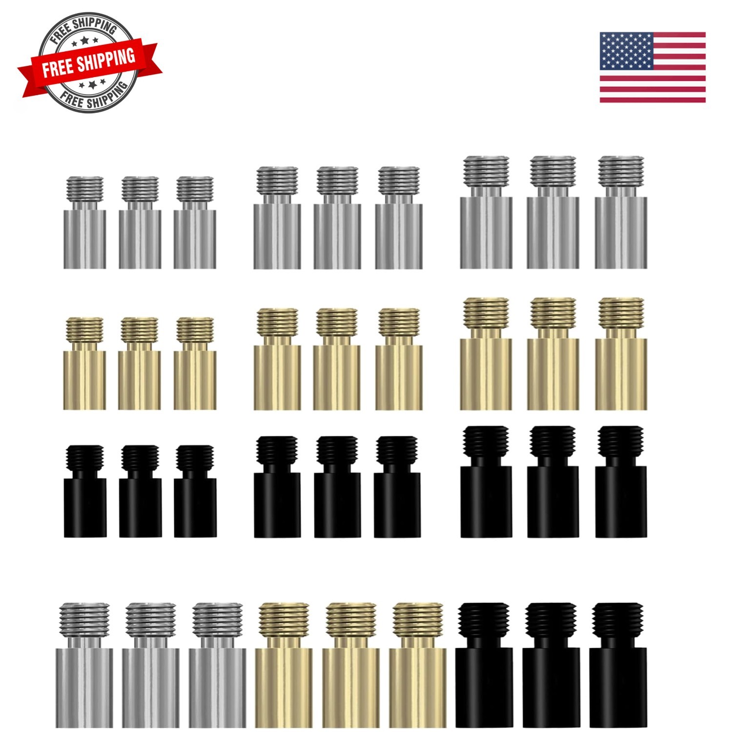 36Pcs Dart Weight 1.5g 2g 2.5g 3g Brass Copper 2BA Thread Add Accentuator Too...