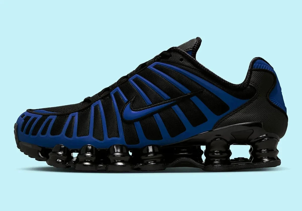 Nike Shox TL Shoes Black Court Blue Sneakers OG IH1338-002 Mens Size