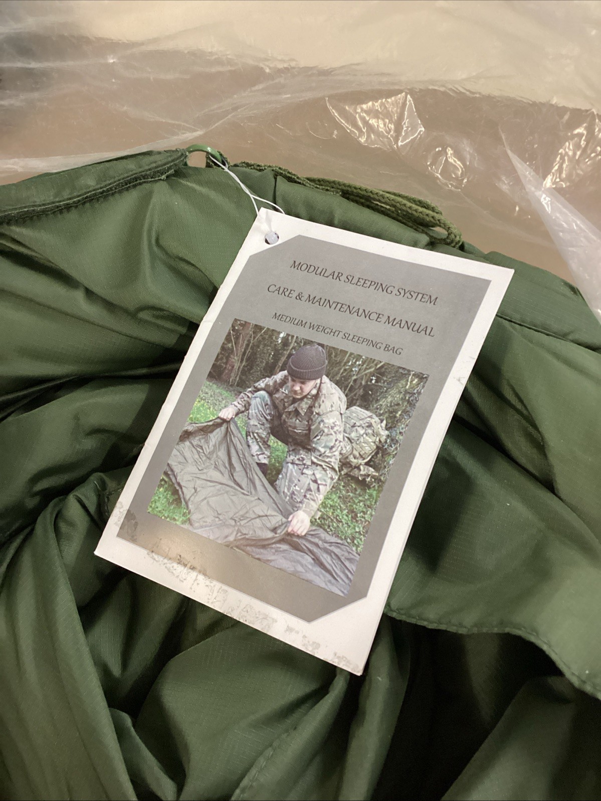 New British Forces Size Large Medium Weight Modular Sleeping Bag & Stuff sack
