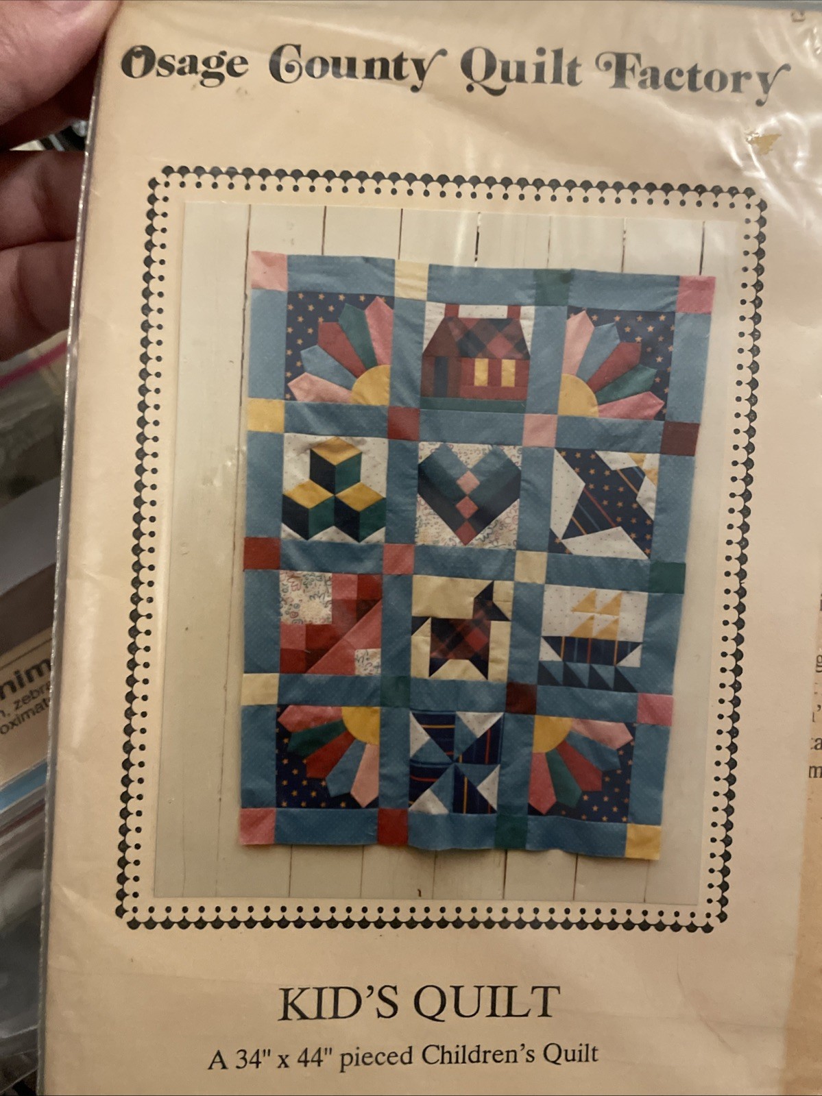 KID'S QUILT 34X44 Osage Country Quilt Factory Quilting Patterns NEW Robertson