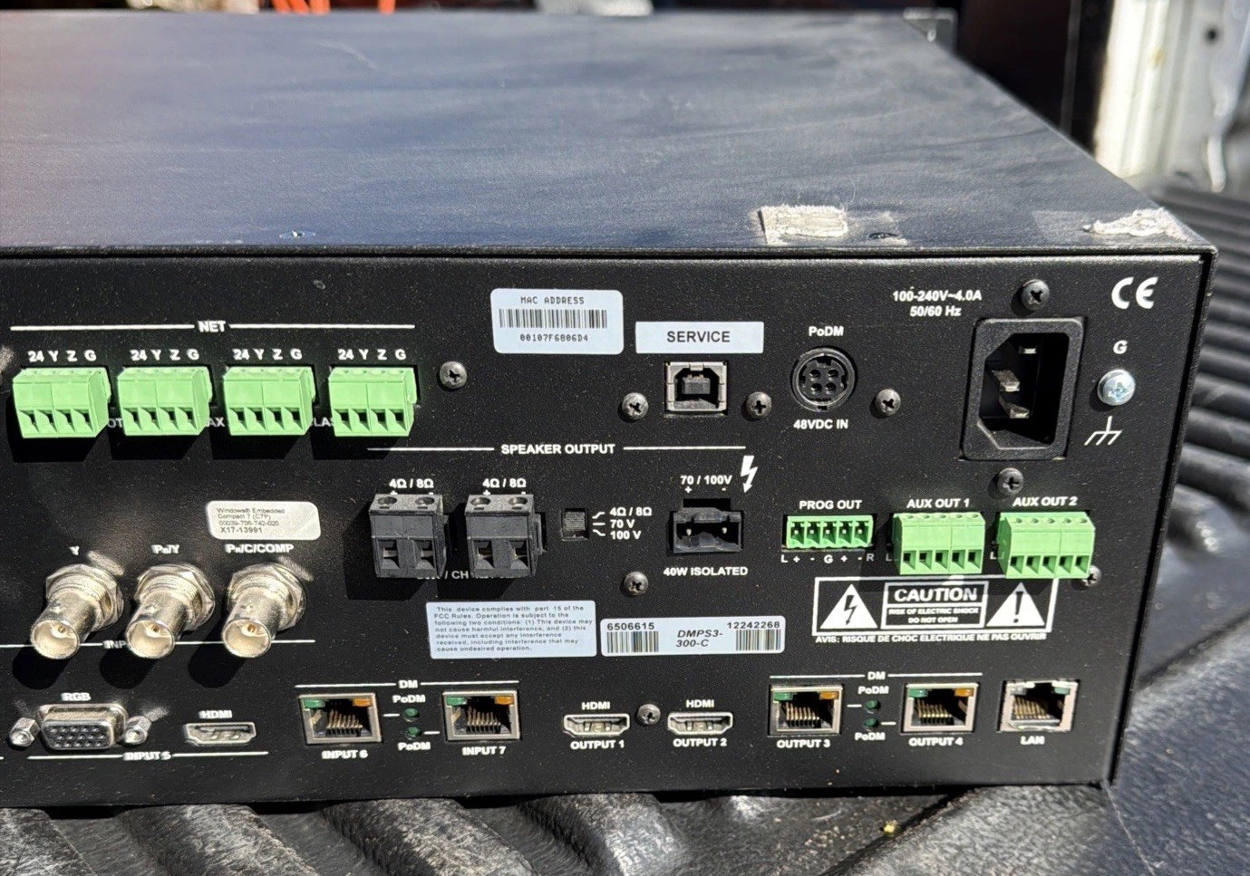 Crestron DMPS3-300-C HDMI Professional Digital Media Presentation System Rack