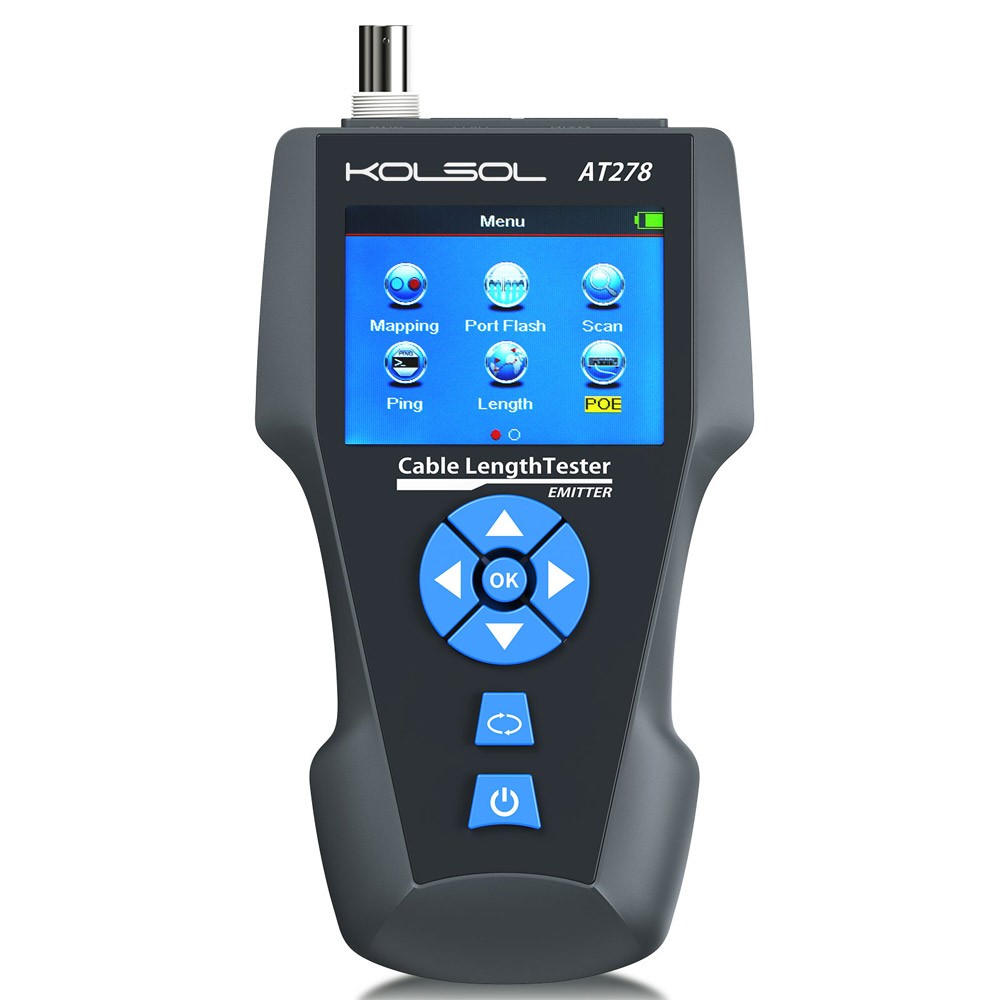 Network Cable Metal Tester TDR Multi-functional Tracker RJ45 RJ11 BNC PING POE