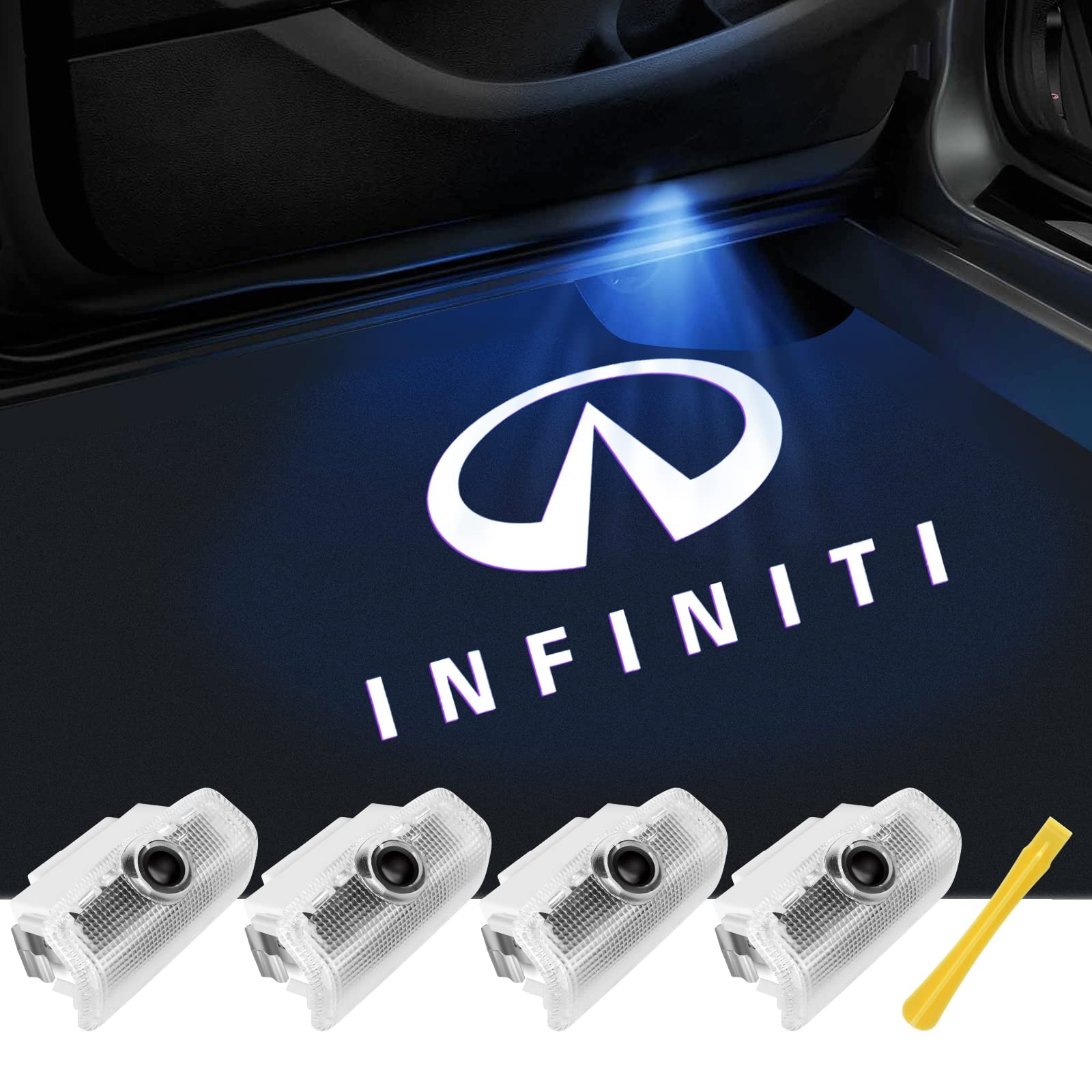No Fade Car Door Lights Logo for Infiniti,LED Welcome Lights Accessories for Q50