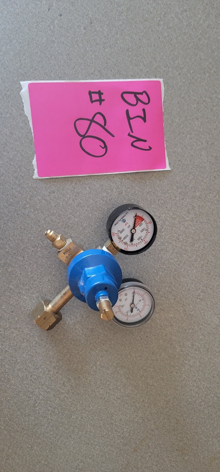 Ultra Flow Co2 Regulator Kegerator *broken Gauge