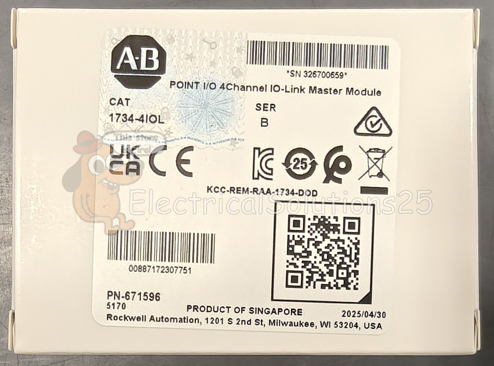 New Allen Bradley 1734-4IOL 4 Channel  IO-Link master module - Free Shipping