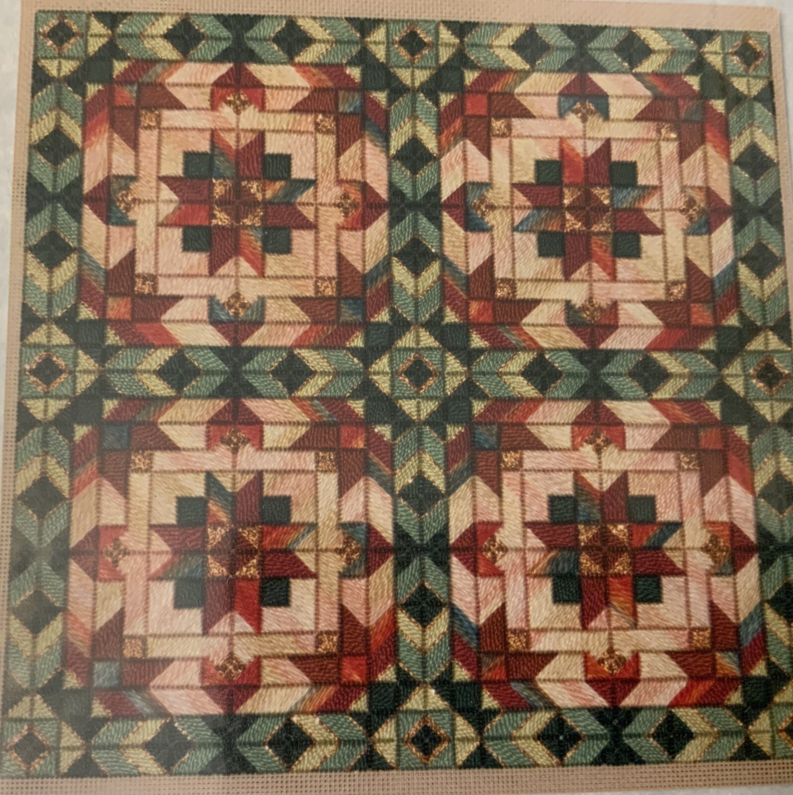 Nancy’s Needle Needlepoint Chart “Tiger Lily Tiles”