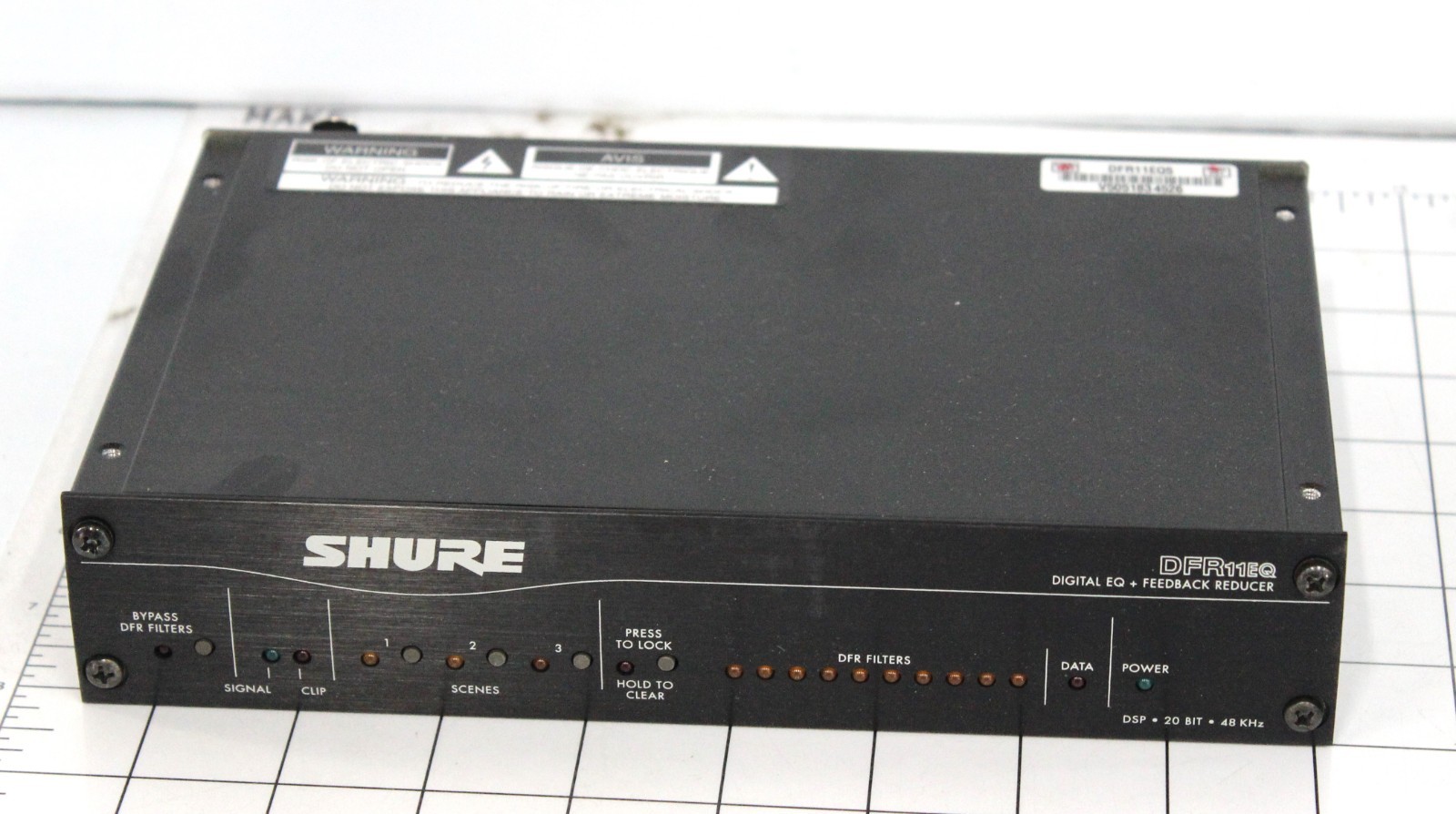 Shure DFR11EQ5, Digital EQ Feedback Reducer Limiter