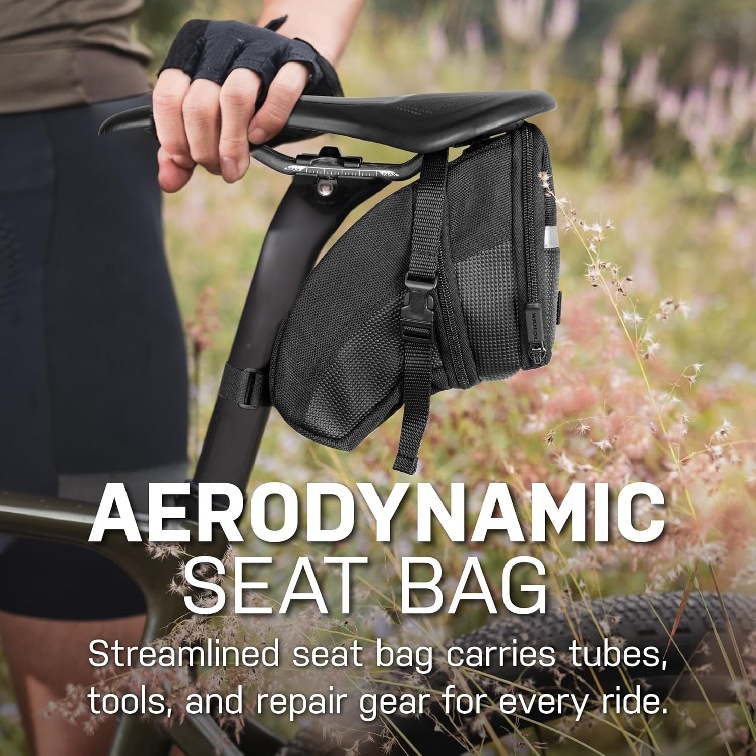 TC2262B Aero Wedge Pack with Strap Mount, Large , Black