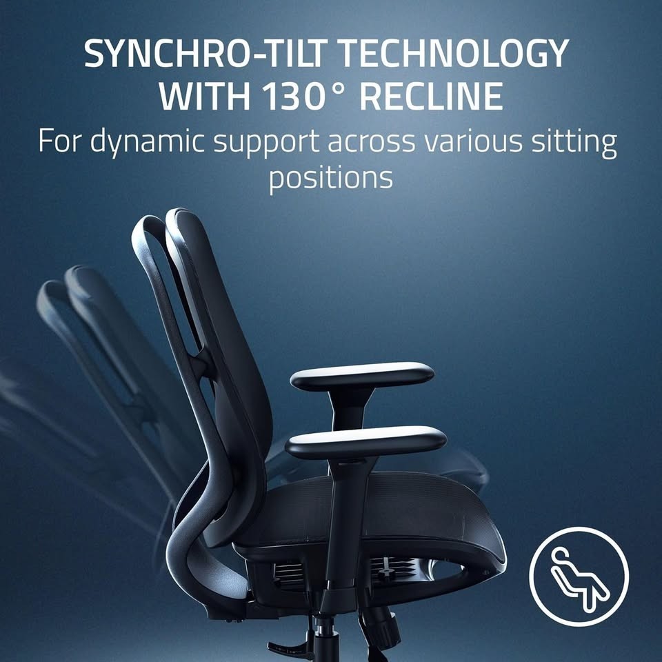 Razer Fujin Mesh Ergonomic Gaming Chair: Ultra-Durable & Breathable
