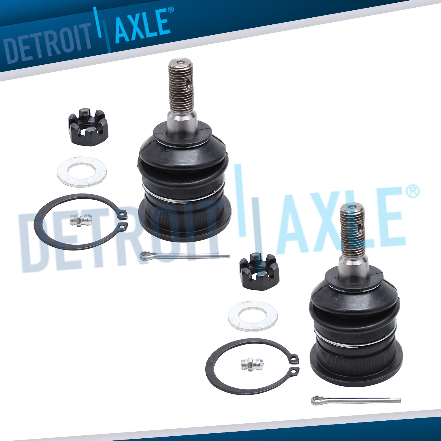 RWD Pair Front Upper Ball Joints for Dodge Ram 2500 3500 1500 Classic 5 Lugs