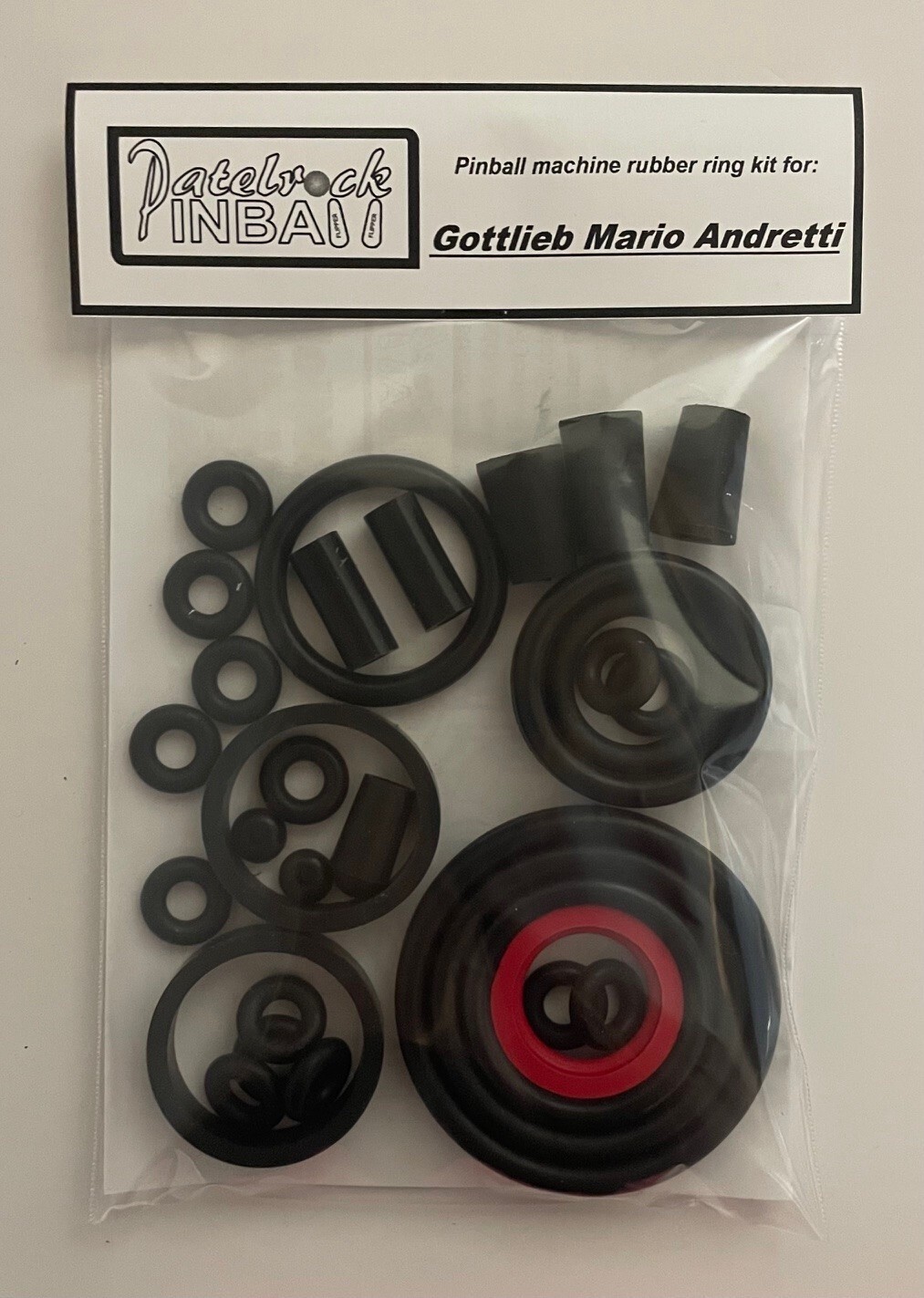 1996 Gottlieb / Premier Mario Andretti Pinball Machine Rubber Ring Kit