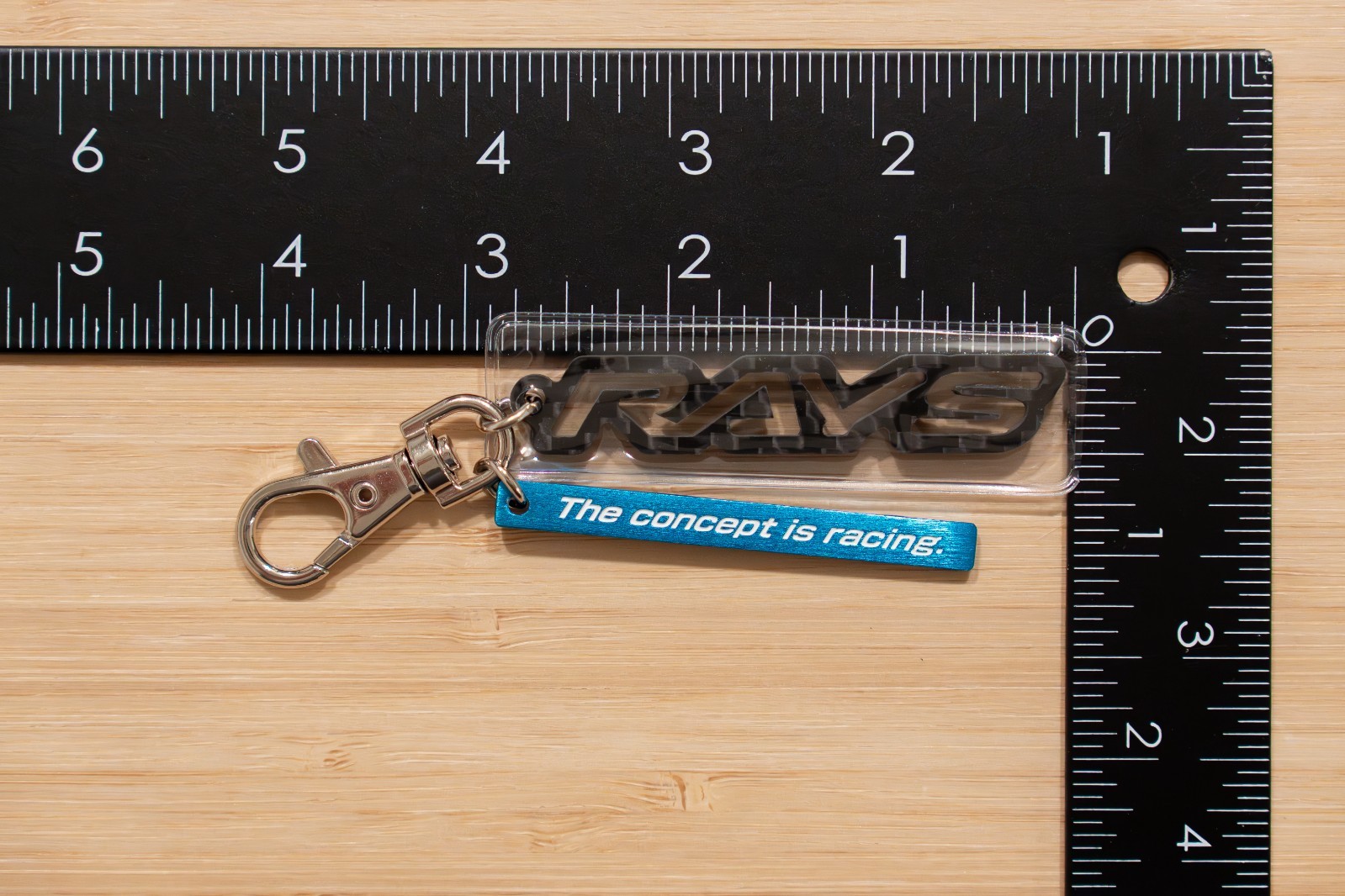 RAYS Official Goods & Accessories - Carbon Fiber Key Chain (74090200002CB)