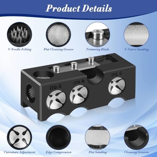 11-in-1 Billiards Pool Cue Tips Shaper, Pool Cue Tips Replacement Kit,
