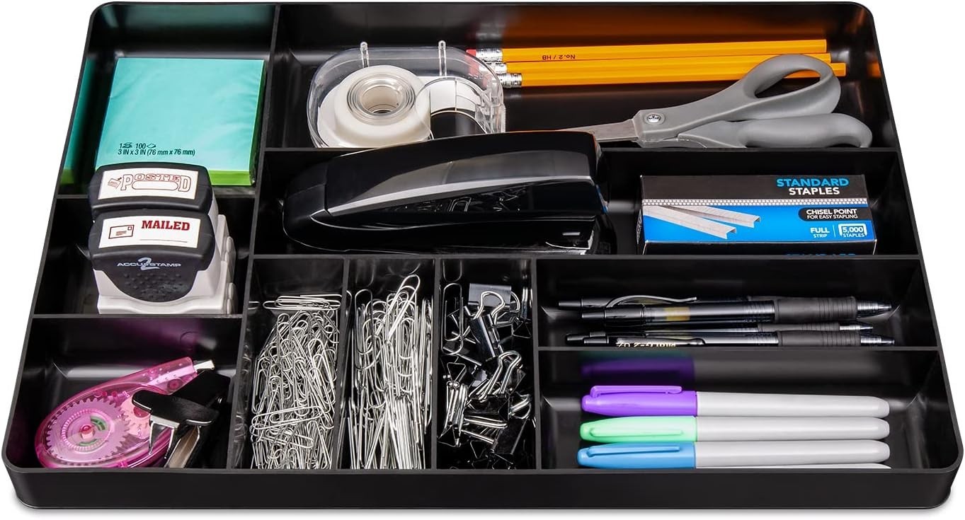 Ernst 10-Compartment Heavy-Duty Tool Organizer - Stackable & Low-Profile Design