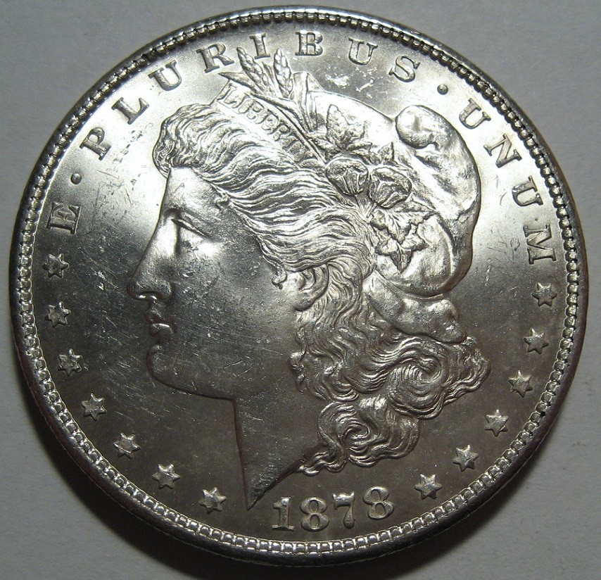 = 1878-S BU++ MORGAN Dollar, Nice Silver White Luster, FREE Shipping