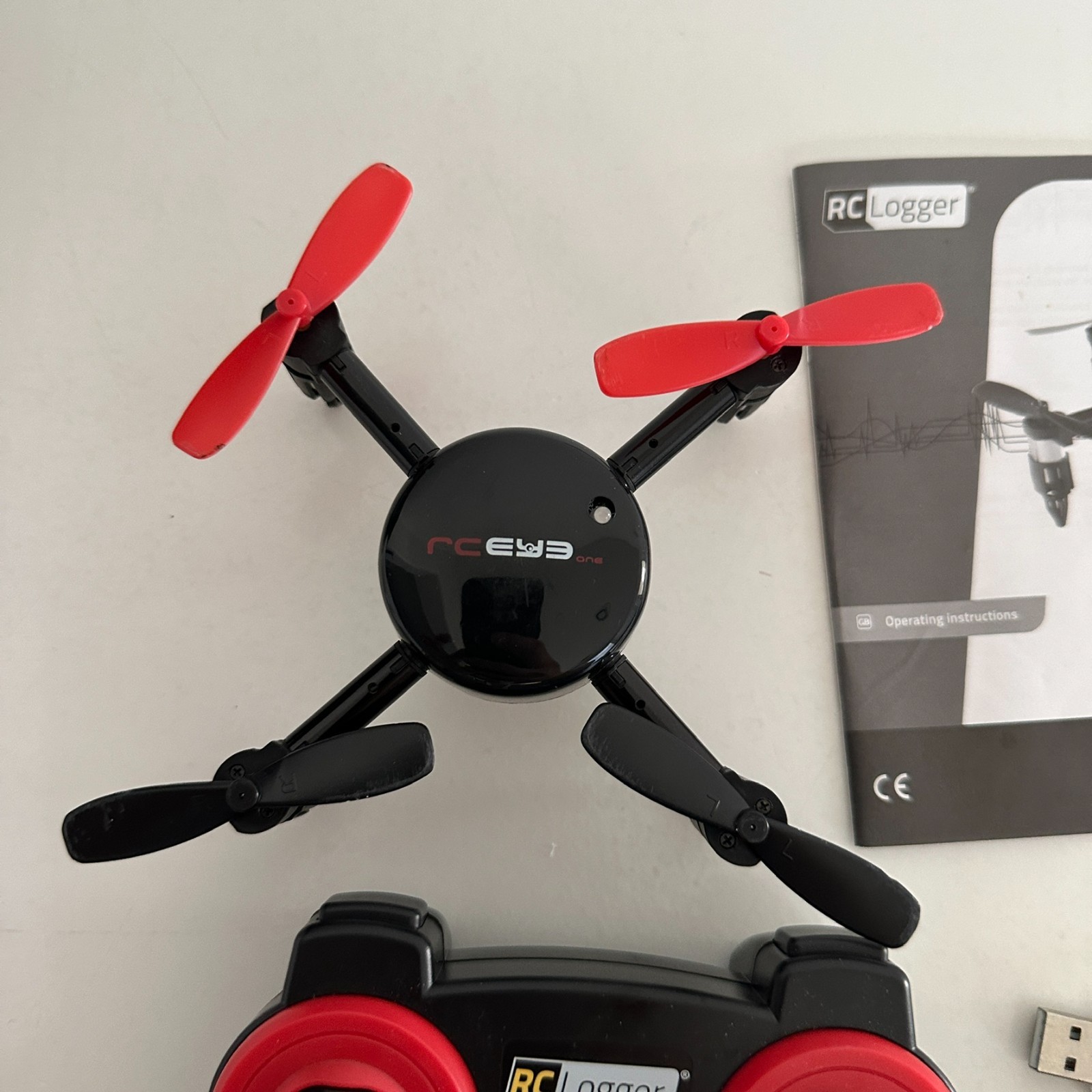 RC Logger Eye One 88004RC Mode 3 Quadcopter Drone Stabilizing with Box Light Use