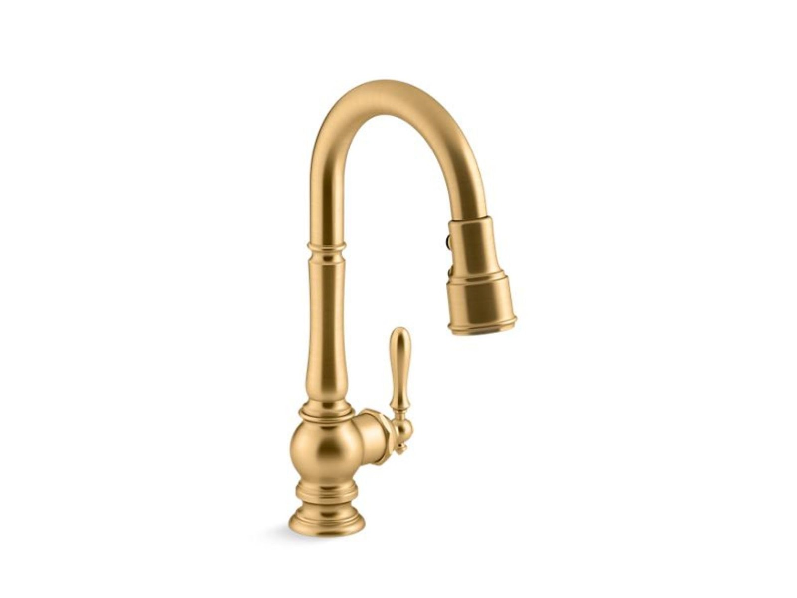 Kohler K-99261-2MB  Artifacts 1.5 GPM Pull Down Kitchen Faucet, Brushed Brass