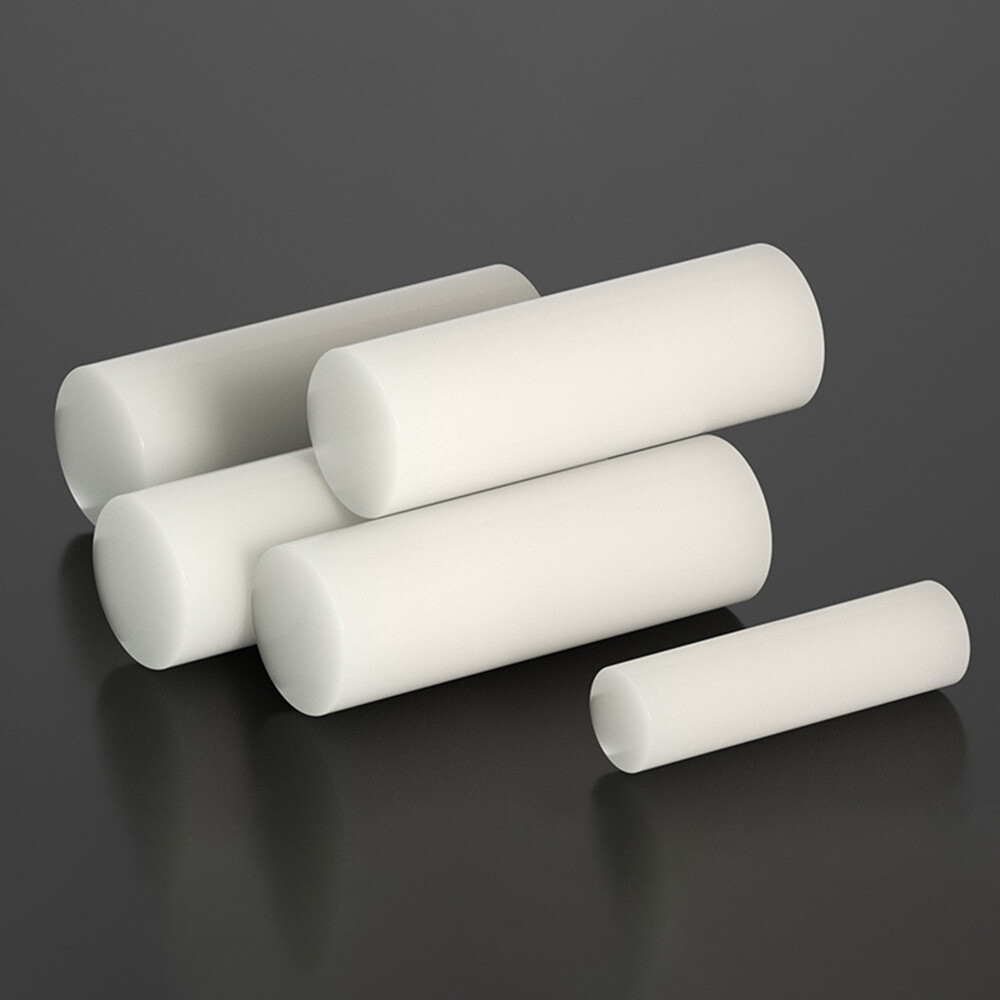 18mm-60mm Diameter White Nylon Solid Column Pin Coupling Plastic Rod Round Bar