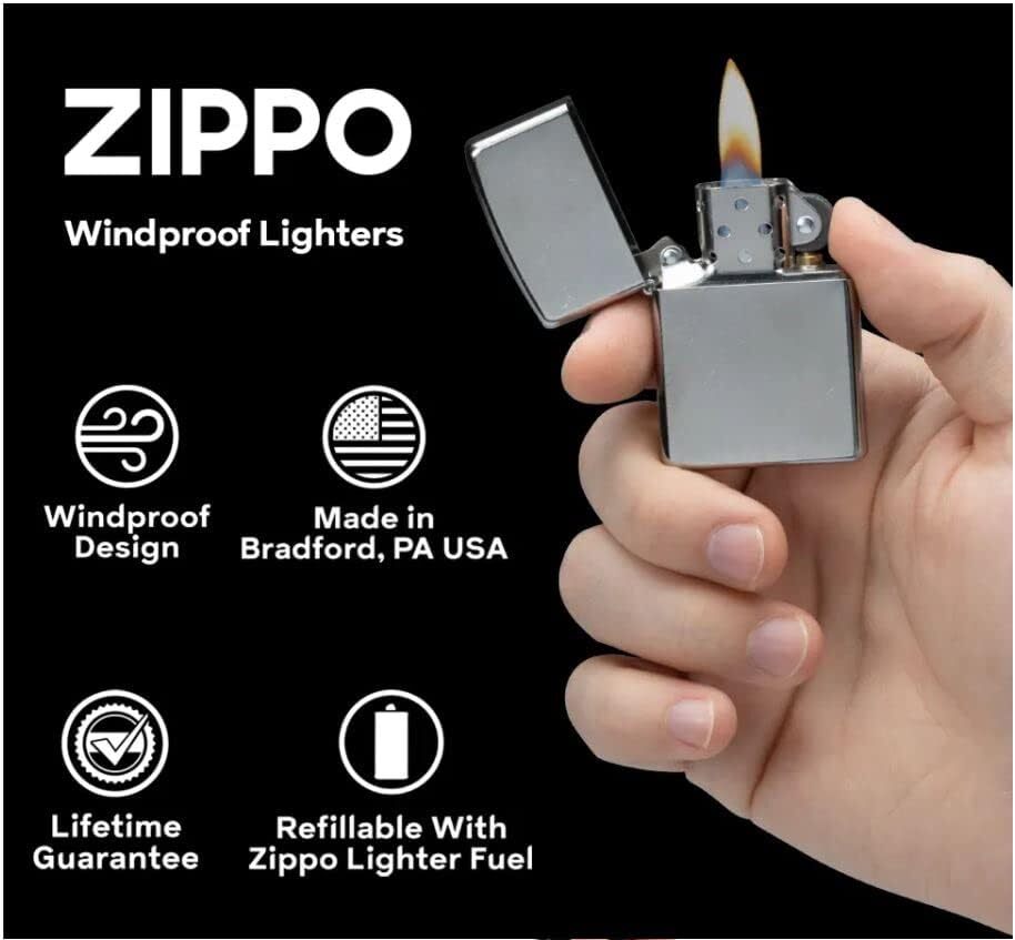 Zippo Lighter - Second 2nd Second Amendment American Right Navy Matte #Z5295