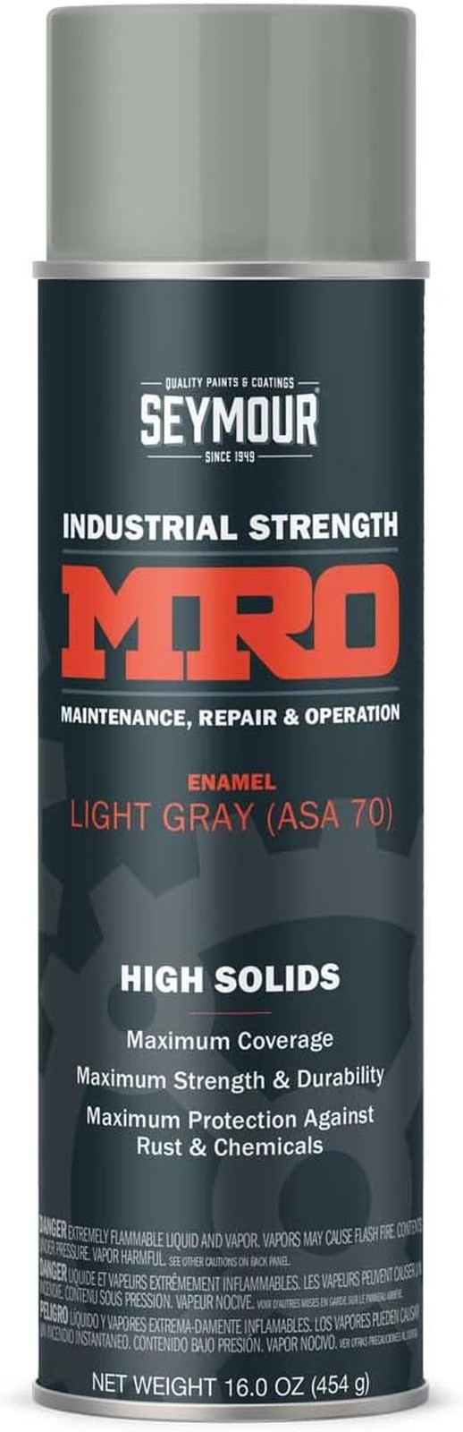 620-1418 Industrial MRO High Solids Spray Paint, Light Machinery Gray 16 Ounc...