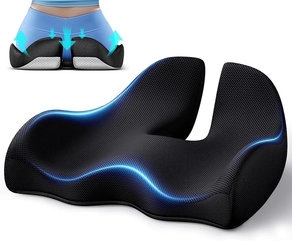 19" x 17" Ergonomic Memory Foam Cushion for Pressure Relief & Luxurious Comfort