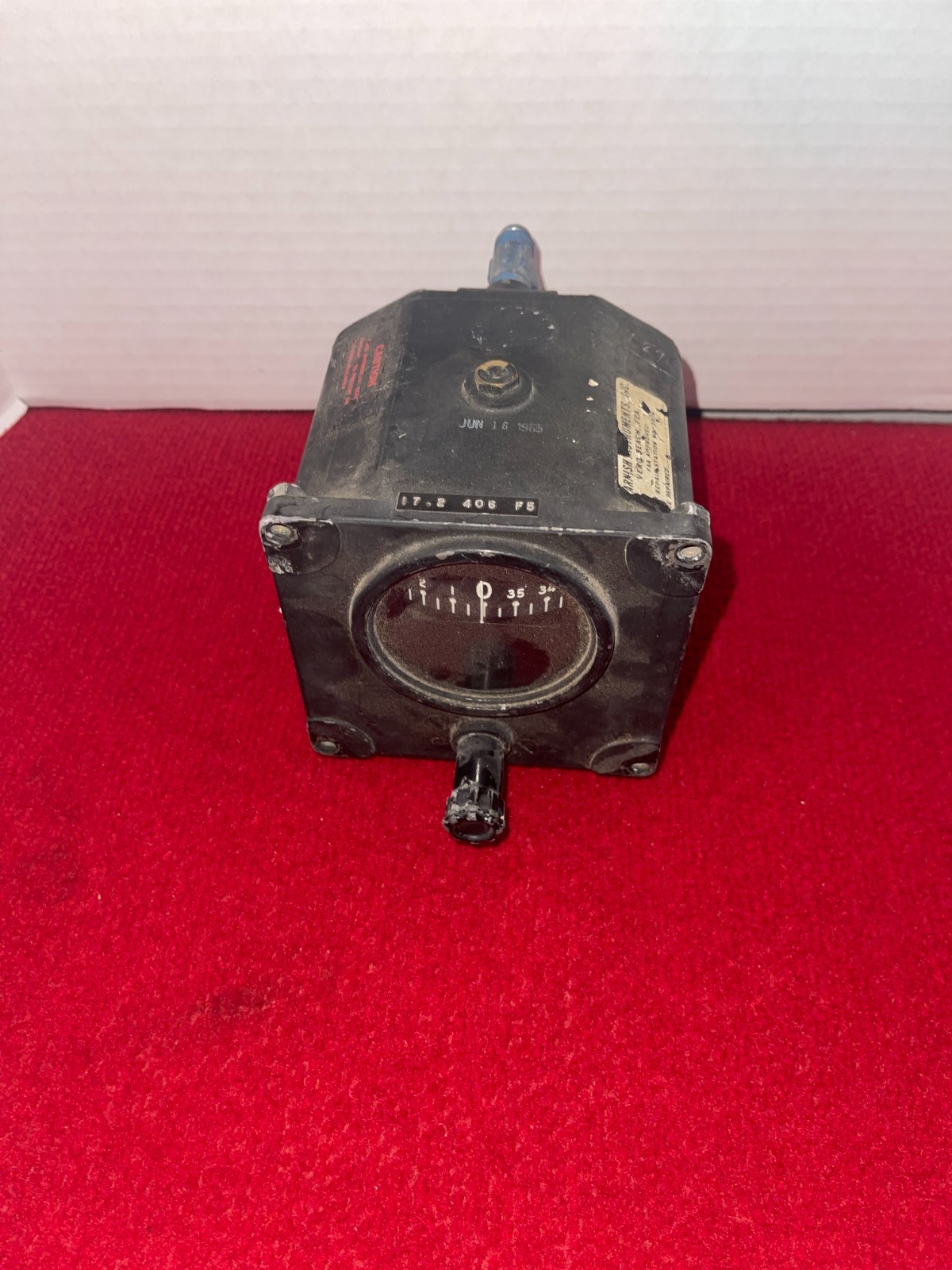 Vintage Sperry Directional Gyro Indicator AN 5735-1 Aircraft Equipment Aviation